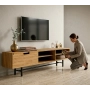 Szafka RTV-57 Drewno Lite Dąb Loft Lakier Rozmiary od 100 cm do 200 cm PREMIUM